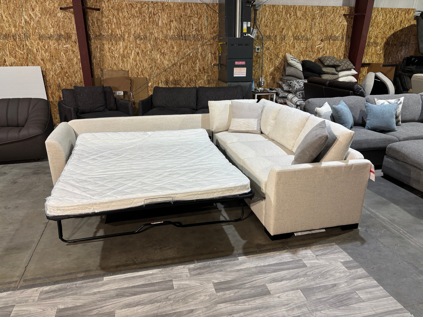 Sectional with Hide a Bed