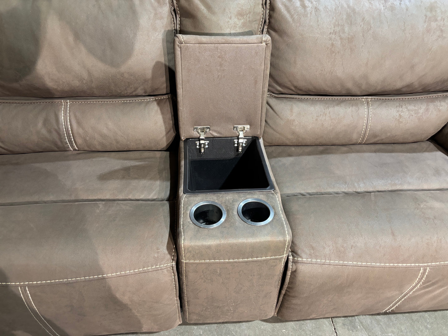 Brown Reclining Sectional